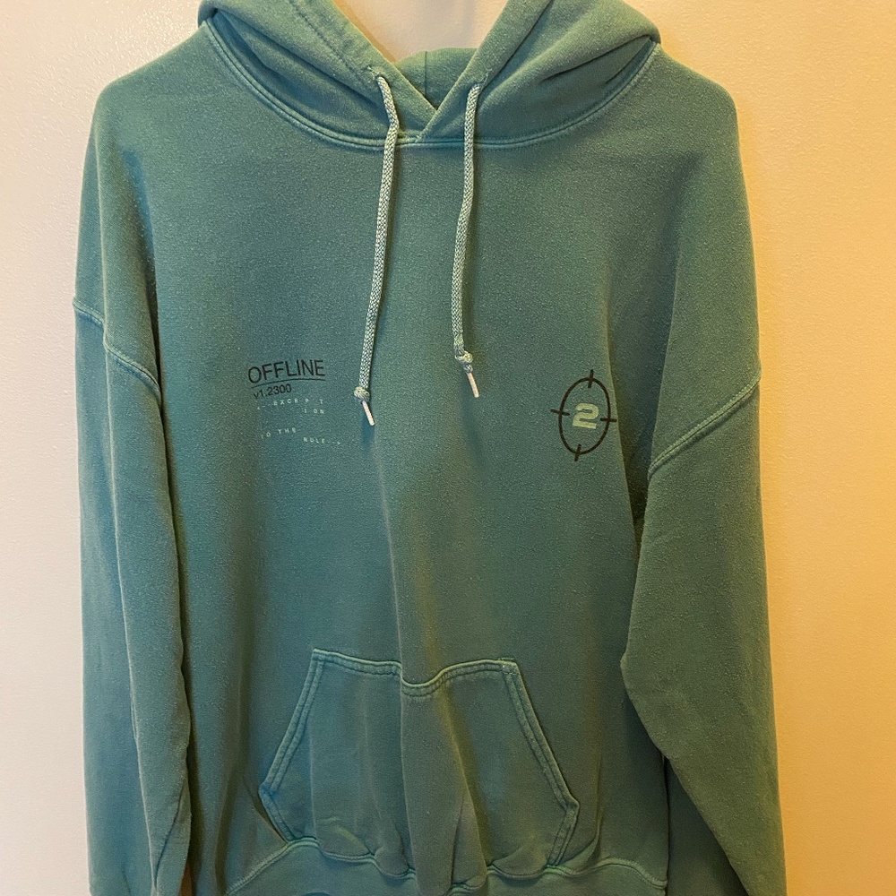 UO Offline Teal Hoodie